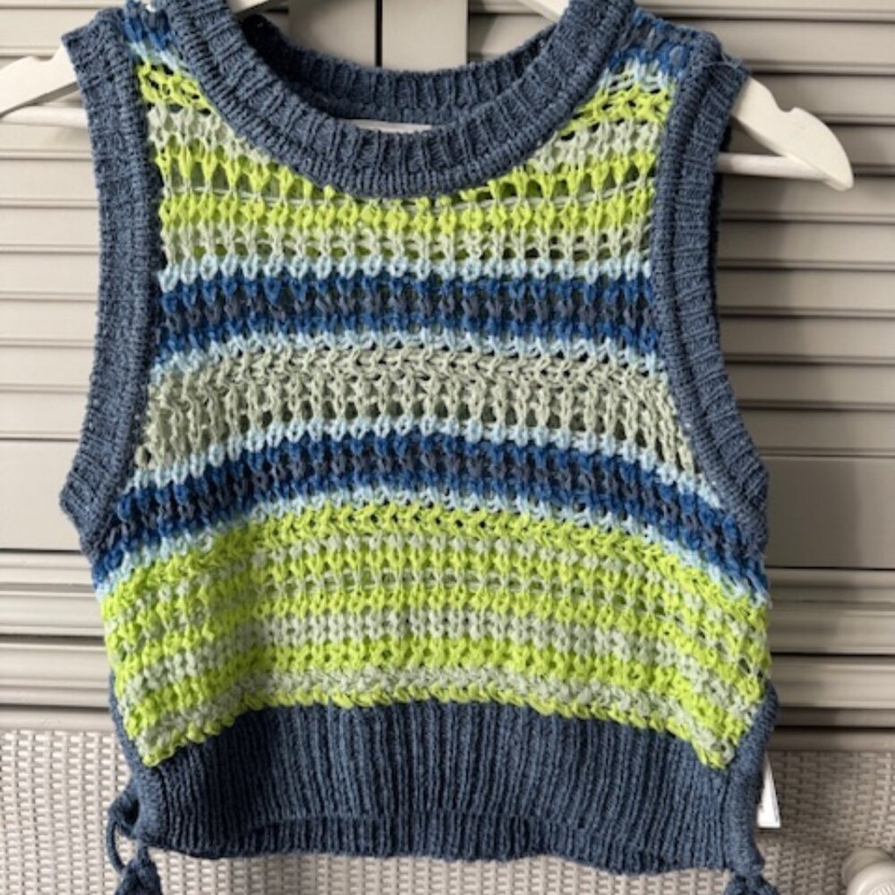 Zara Sweater Vest with Ties Size S